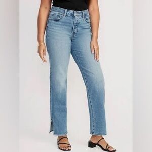 Old Navy Curvy High-Waisted OG Loose Jeans size 6